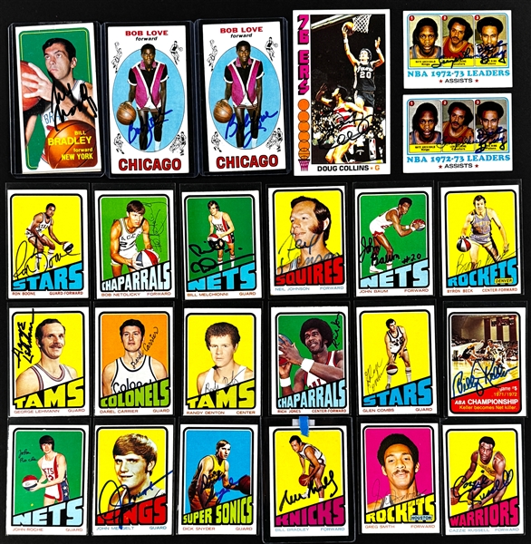 1970s-80s Topps Basketball Signed Card Collection (44) (Beckett Authentic)