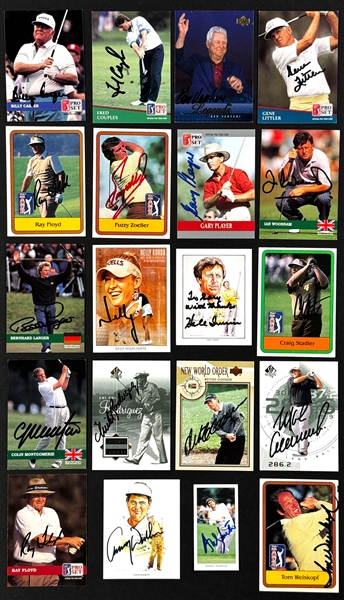 Golf Greats Signed Card Collection (250+) Incl. Grand Slam Champions (Beckett Authentic)