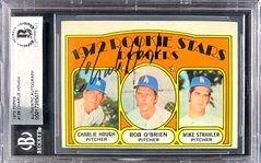 1972 Topps Baseball Signed Card Collection (7) (Beckett Authentic)