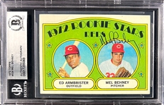 1972 Topps Baseball Signed Card Collection (7) (Beckett Authentic)