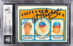 1972 Topps Baseball Signed Card Collection (7) (Beckett Authentic)