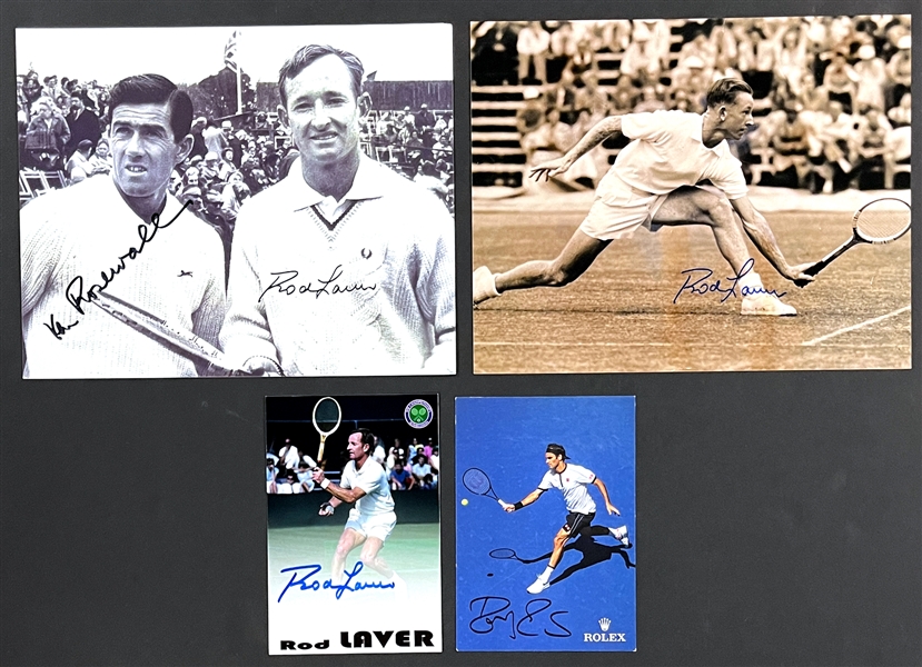 Tennis Greats Signed Photos (4) (Beckett Authentic)