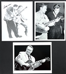 Scotty Moore Signed Photos (3) Legendary Elvis Presley Guitarist (Beckett Authentic)