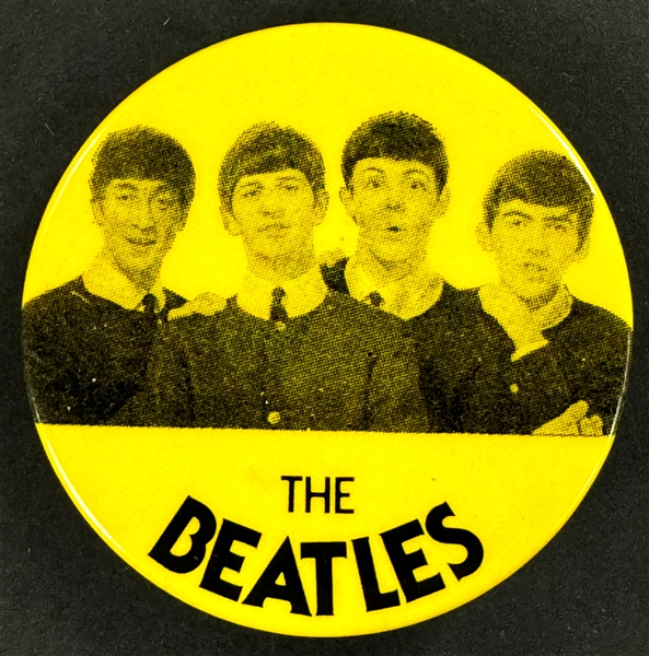 1964-65 Beatles Pinback Possibly from Shea Stadium Concert