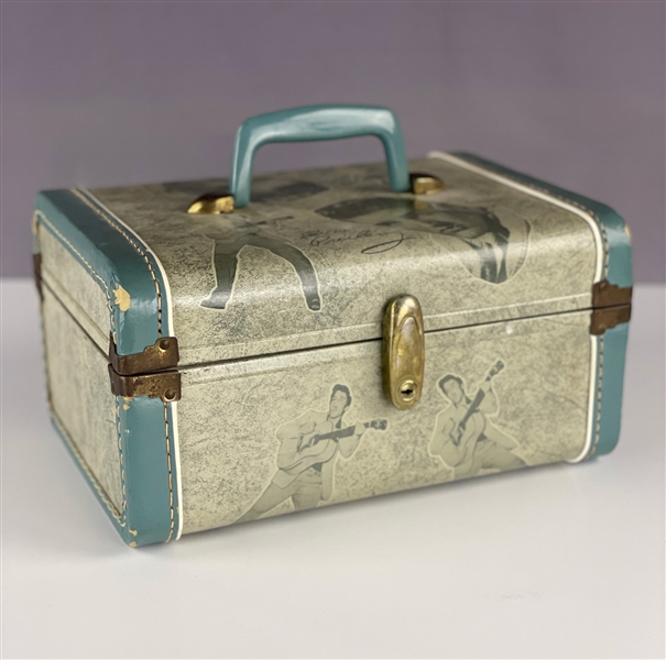 Elvis Presleys <strong>Personally Owned</strong> 1956 EPE Overnight Case - Given to Girlfriend Barbara Leigh