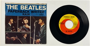 1965 Beatles "Paperback Writer" 45 RPM Single (5651) with Picture Sleeve