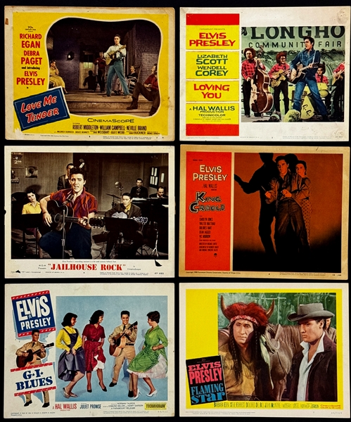 1950s and 60s Elvis Presley Lobby Card Collection of 31 One for Each Film! Incl. <em>Love Me Tender</em>, <em>Loving You</em>, <em>Viva Las Vegas</em> and Others!