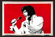 1972 Elvis Presley Prototype Mylar Poster Created by Flashbacks Inc. - Red Variations