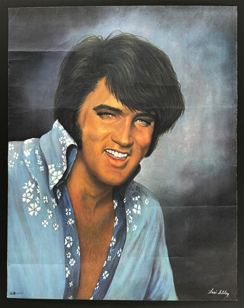 1977 Elvis Presley "Boxcar" Loxi Sibley Poster Trio (3)