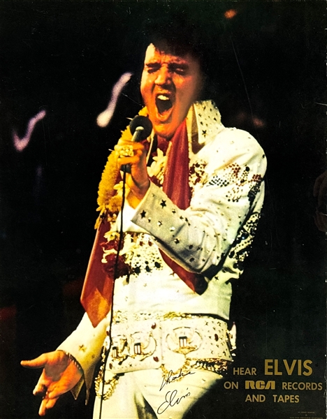 1973 Elvis Presley “American Eagle” Jumpsuit Promotional Poster - “Hear Elvis on RCA Record and Tapes” 