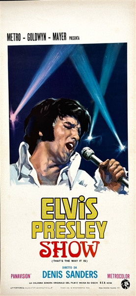 1970 <em>Elvis: Thats the Way it Is</em> Italian Locandina Movie Poster - Starring Elvis Presley