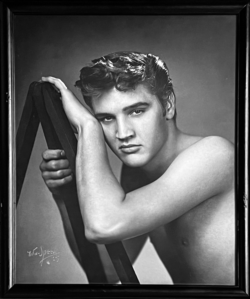 Incredible 1955 Elvis Presley 18x24 Photo by William Speer - Memphis Photographer from Famous 1955 Session