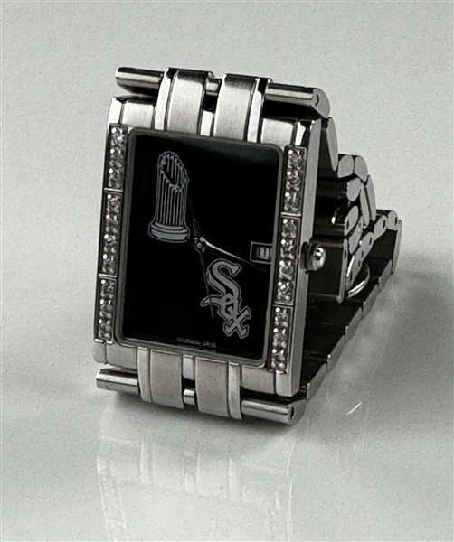 2005 Chicago White Sox World Series Champions Stainless Steel and Diamond Watch Presented to Owners Family Member