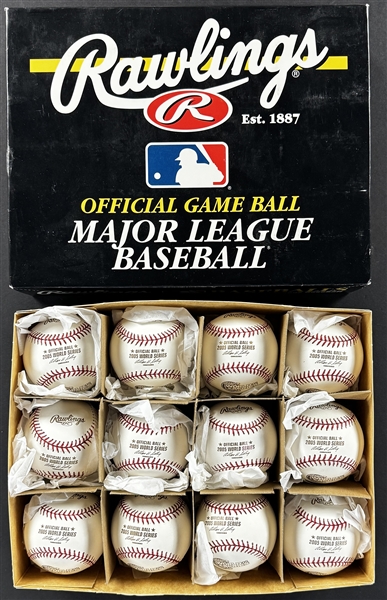 2005 Chicago White Sox Dozen Official World Series Baseballs - MINT IN BOX (12)