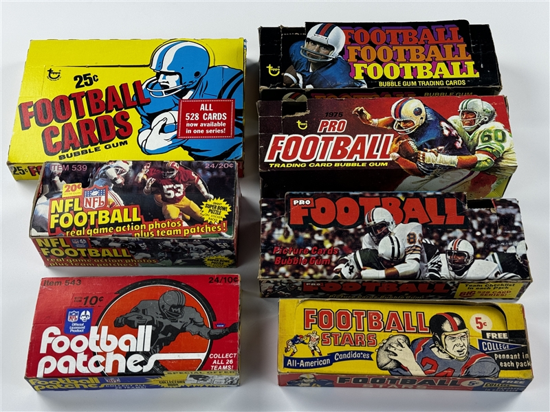 1970s Topps Football Display Box Collection (7)