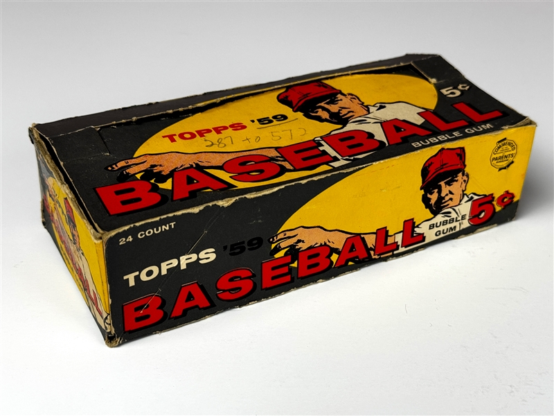 1959 Topps Baseball 5 cent Display Box  - Dated