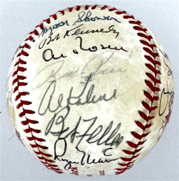 1983 Cracker Jack Old Timers Signed Baseball (19 Sigs.) Incl. Roger Maris, Harmon Killebrew and Others (Beckett Authentic)