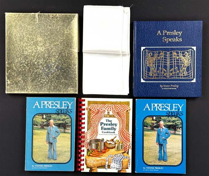 Elvis Presley Family and Graceland Staff Signed Books (8) Incl. Priscilla Presley and Others (Beckett Authentic)