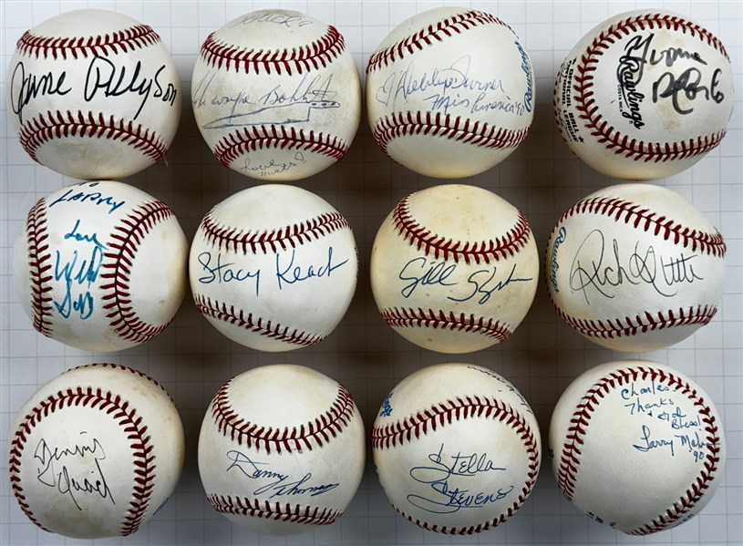 Hollywood and TV Actors Single Signed Baseballs (14) (Beckett Authentic)