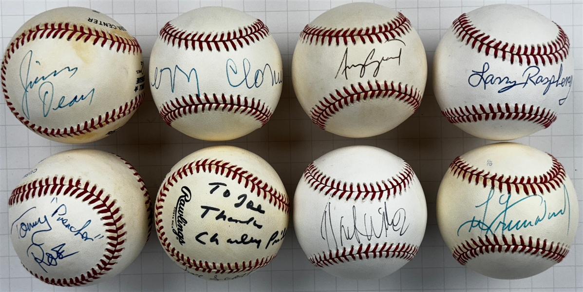 Singers and Rock Stars Single Signed Baseballs (8) (Beckett Authentic)