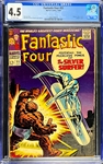 Fantastic Four #55 (Marvel, 1966) CGC VG+ 4.5 - Silver Surfer Battles the Thing Cover