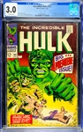 Incredible Hulk #102 (Marvel, 1968) CGC GC/VG 3.0 - Hulks Solo Comic Begins again-Origin Story Retold