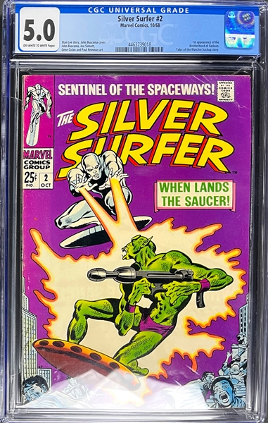 Silver Surfer #2 (Marvel, 1968) CGC VG/FN 5.0 - First App. Brotherhood of Badoon