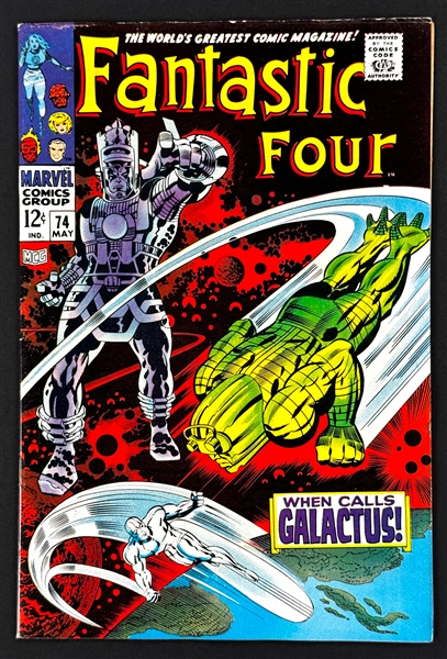 Fantastic Four #74 (Marvel, 1968) - Doctor Doom, Silver Surfer appearance.