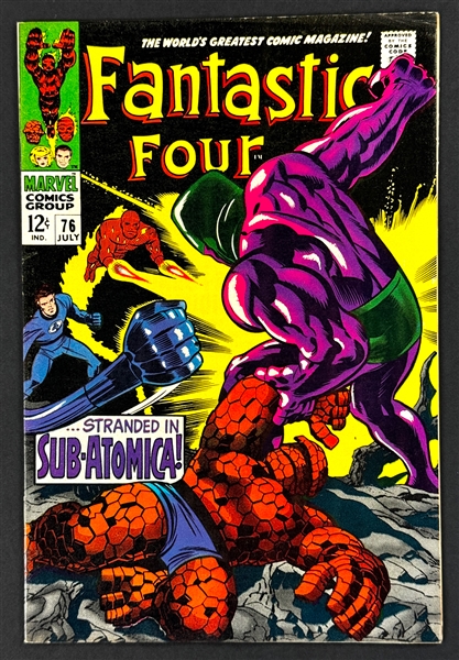 Fantastic Four #76 (Marvel, 1968) - Jack Kirby artwork. Silver Surfer and Galactus appearance.