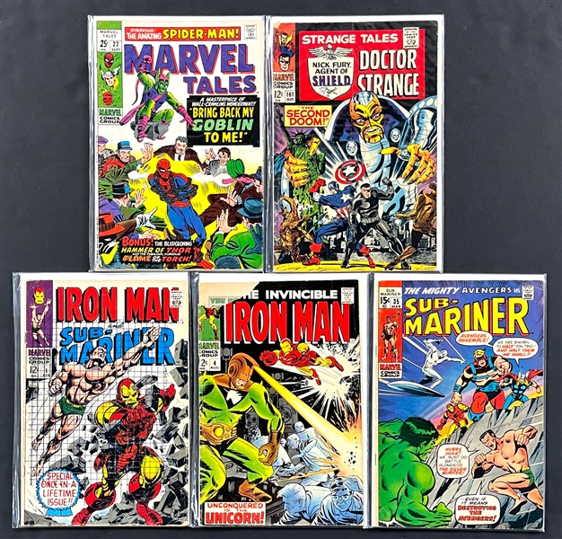 Silver Age Marvel Comics Group (7) Incl. Iron Man, Fantastic Four and Others