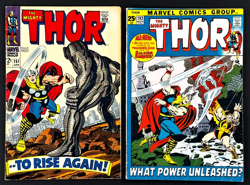 Thor #151 and #193 (Marvel, 1968, 1971)