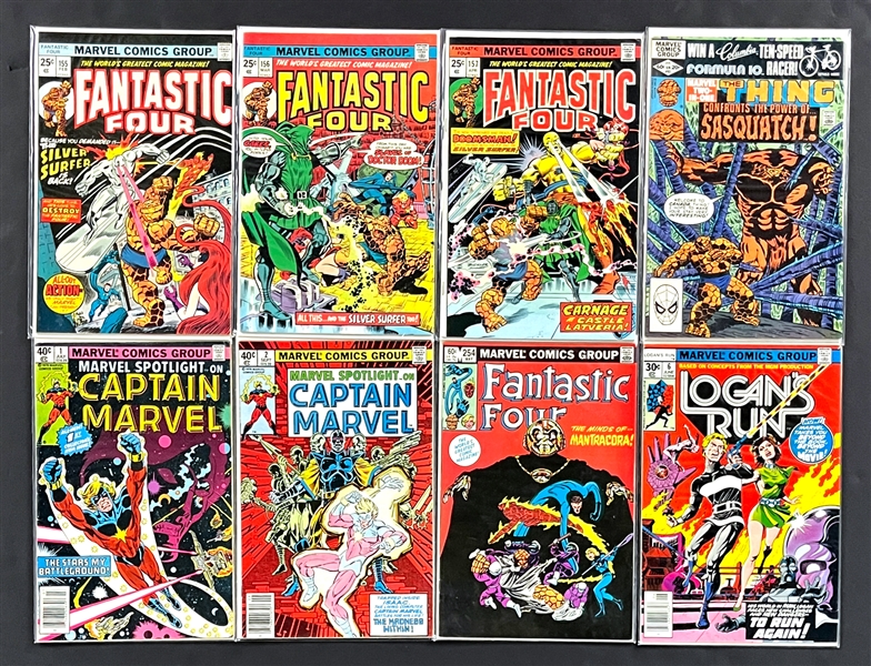 Bronze Age Marvel Group (8) Incl. Fantastic Four and Marvel Spotlight #1