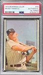 1953 Bowman Color #59 Mickey Mantle - PSA Authentic