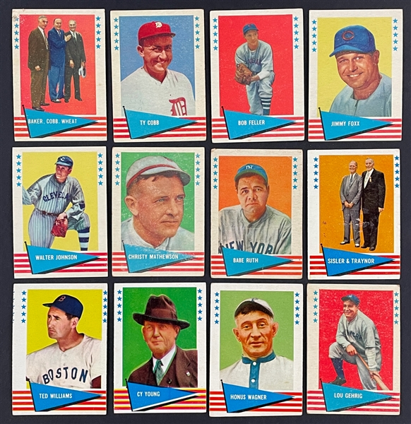 1961 Fleer Baseball Greats Complete Set (154)