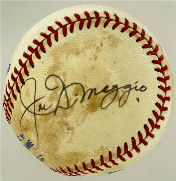 Joe DiMaggio Single Signed Official 1980 All Star Game Baseball (Beckett Authentic)