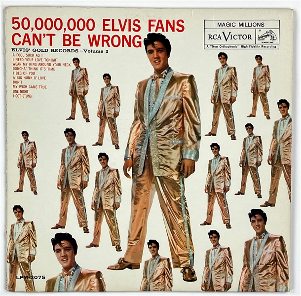 1959 <em>50,000,000 Elvis Fans Can’t Be Wrong, Elvis’ Gold Records, Volume 2</em> MONO LP (LPM-2075 ) 