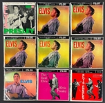 Collection of 35 Elvis Presley 45 RPM EPs with Picture Sleeves