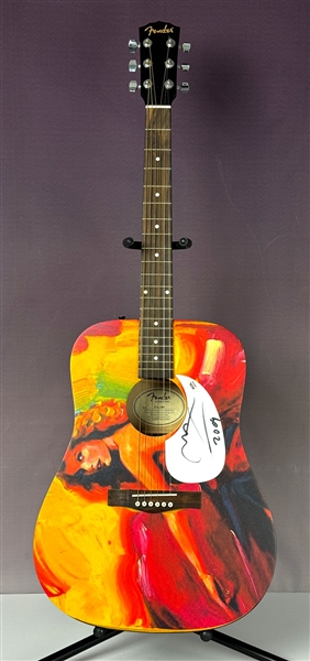 Peter Max Signed "Taylor Swift" Design Fender Acoustic Guitar (PSA/DNA)