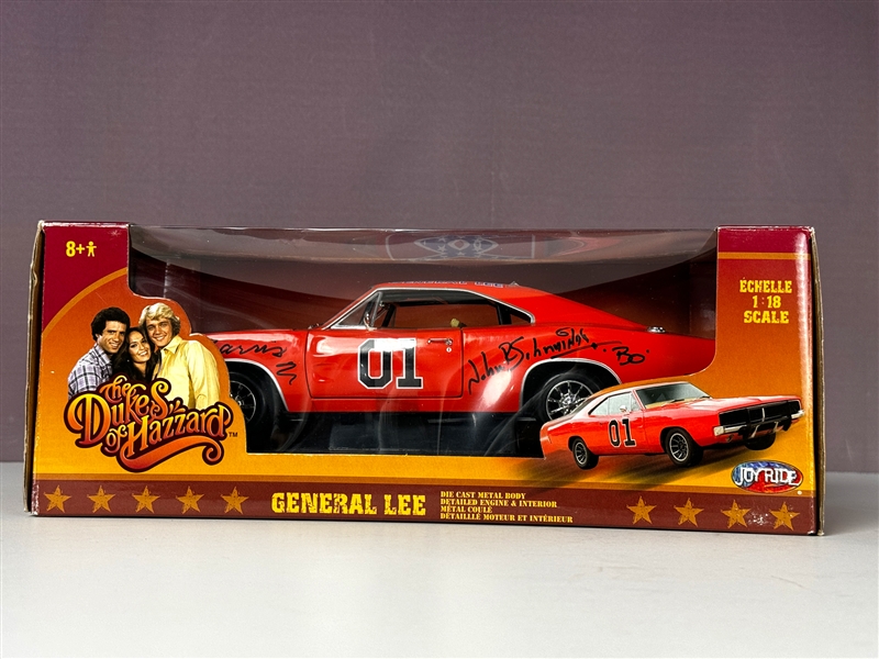 <em>The Dukes of Hazzard</em> Cast-Signed Die Cast "General Lee" (Beckett Authentic)