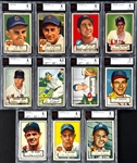 1952 Topps Baseball Collection (11) All BVG Graded