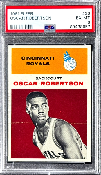 1961 Fleer #36 Oscar Robertson - PSA EX-MT 6