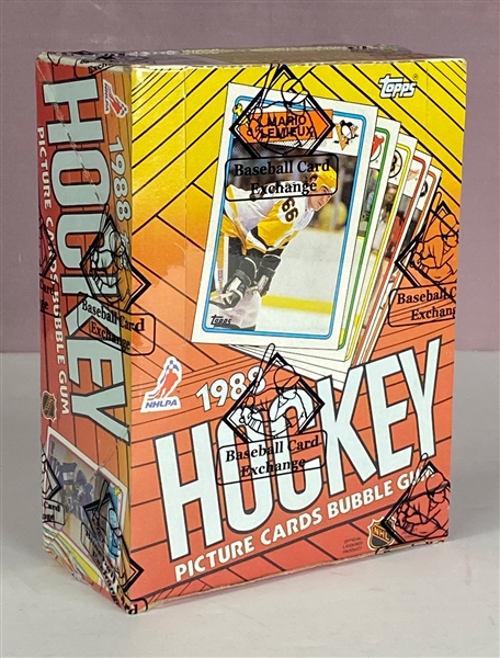 1988-89 Topps Hockey Wax Box - 36 Packs (BBCE Encapsulated)