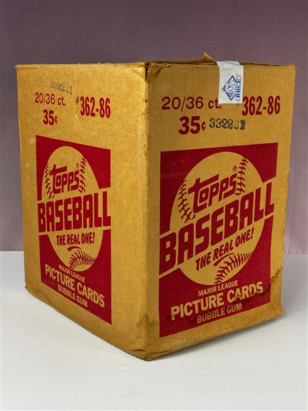 1986 Topps Baseball Wax Case (20 Wax Boxes)