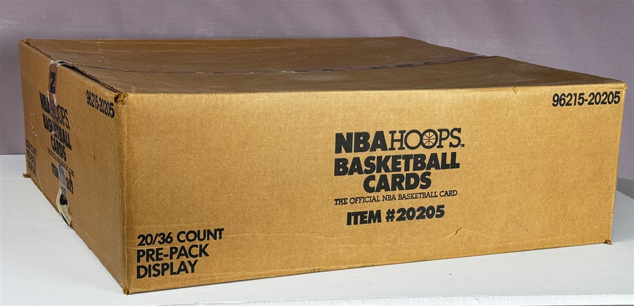 1990 Hoops Basketball Wax Case (Display) (20 Wax Boxes)