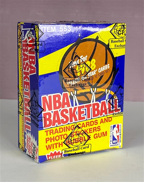 1988 Fleer Basketball Wax Box 