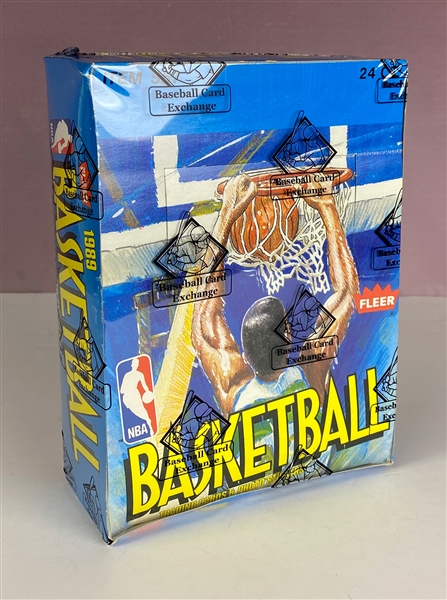 1989 Fleer Basketball Rack Box