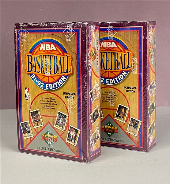 1991 Upper Deck Basketball Wax Boxes (2)