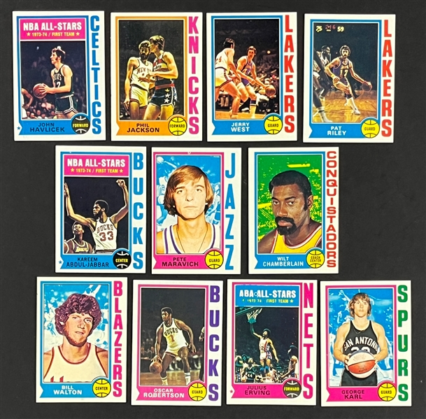 1974 Topps Basketball Complete Set (264)