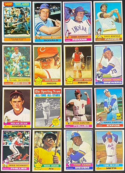 1976 Topps Baseball Complete Set (660) and Traded Set (44)