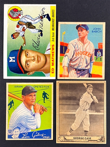 1950s-1980s Topps, Bowman and Fleer Baseball Shoebox Collection (600+ Cards) Loaded with Hall of Famers